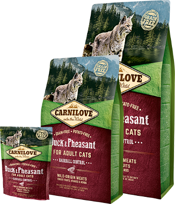 Carnilove Duck & Pheasant for Adult Cats – Hairball Control - 1