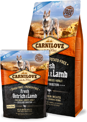 Carnilove Dog Fresh Ostrich & Lamb for small breed - 1
