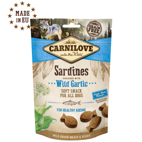 Carnilove Dog Semi Moist Sardines enriched with Wild garlic 200g - 1