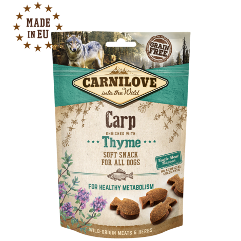 Carnilove Dog Semi Moist Snack Carp enriched with Thyme 200g - 1