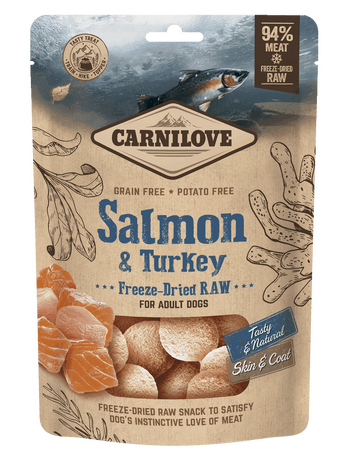 Carnilove Freeze-Dried Raw Snacks Salmon & Turkey 60g - 1