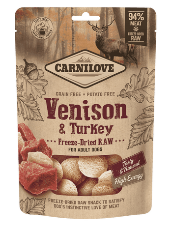 Carnilove Freeze-Dried Raw Snacks Venison & Turkey 60g - 1