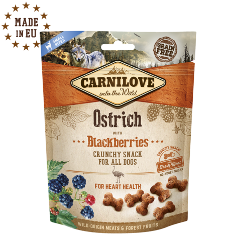 Carnilove Dog Crunchy Snack Ostrich with Blackberries with fresh meat 200g - 1