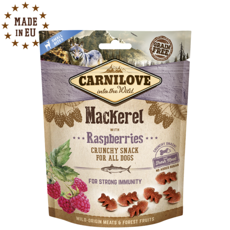 Carnilove Dog Crunchy Snack Mackerel with Raspberries with fresh meat 200g - 1