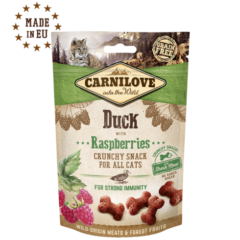 Carnilove Cat Crunchy Snack Duck with Raspberries with fresh meat 50g - 1