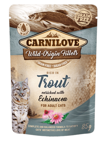 Carnilove Cat Pouch Rich in Trout Enriched with Echinacea 85g - 1