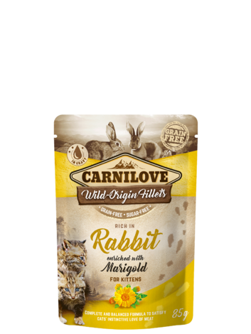 Carnilove Cat Pouch Rich in Rabbit Enriched with Marigold 85g - 1